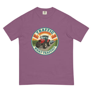 The Tractor Mugs Store Berry / S Massey Ferguson 6480 TRAFFIC WHAT TRAFFIC? Retro | Unisex Premium T-shirt Quality Farmers Merch