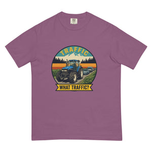 The Tractor Mugs Store Berry / S New Holland TM 135 TRAFFIC WHAT TRAFFIC? Outdoor | Unisex Premium T-shirt Quality Farmers Merch