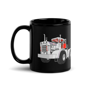The Tractor Mugs Store Big Bud Tractor | Black Glossy Mug Quality Farmers Merch