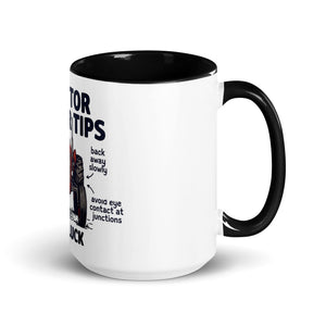 The Tractor Mugs Store Black / 15 oz Tractor Driving Tips | Mug with Color Inside Quality Farmers Merch