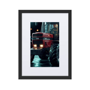 The Tractor Mugs Store Black Case International 1455 XL | Framed Poster Quality Farmers Merch