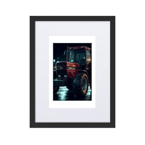 The Tractor Mugs Store Black Case International 1455 XL | Framed Poster Quality Farmers Merch