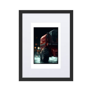 The Tractor Mugs Store Black DEUTZ-FAHR M1320 | Framed Poster Quality Farmers Merch