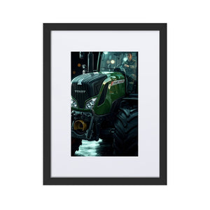 The Tractor Mugs Store Black Fendt Vario 313 | Framed Poster Quality Farmers Merch