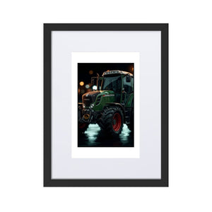 The Tractor Mugs Store Black Fendt Vario 313 | Framed Poster Quality Farmers Merch