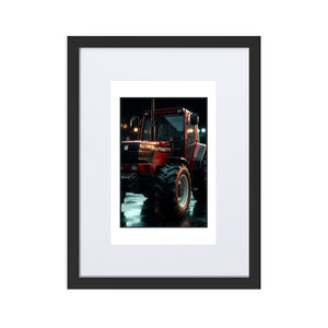 The Tractor Mugs Store Black FIATAGRI F140 | Framed Poster Quality Farmers Merch