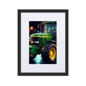 The Tractor Mugs Store Black John Deere 7810 | Framed Poster Quality Farmers Merch