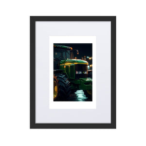 The Tractor Mugs Store Black John Deere 7810 | Framed Poster Quality Farmers Merch