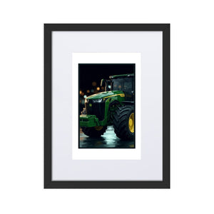 The Tractor Mugs Store Black John Deere 8R 410 | Framed Poster Quality Farmers Merch
