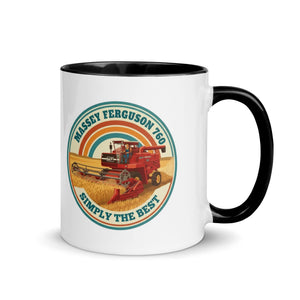 The Tractor Mugs Store Black Massey Ferguson 760 Massey Ferguson 760 SIMPLY THE BEST | Mug with Colour Inside Quality Farmers Merch