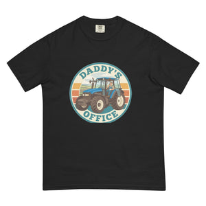 The Tractor Mugs Store Black New Holland TM 135 DADDY'S OFFICE Retro | Unisex Premium T-shirt Quality Farmers Merch