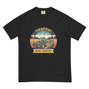 The Tractor Mugs Store Black / S John Deere 6930 TRAFFIC WHAT TRAFFIC? Outdoor | Unisex Premium T-shirt Quality Farmers Merch