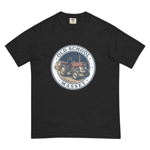 The Tractor Mugs Store Black / S Massey Ferguson 135 OLD SCHOOL MASSEY Engraving | Unisex Premium T-shirt Quality Farmers Merch