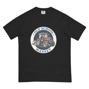 The Tractor Mugs Store Black / S Massey Ferguson 3075 OLD SCHOOL MASSEY Engraving | Unisex Premium T-shirt Quality Farmers Merch