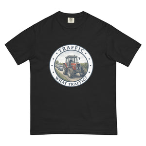 The Tractor Mugs Store Black / S Massey Ferguson 3075 TRAFFIC WHAT TRAFFIC? Engraving | Unisex Premium T-shirt Quality Farmers Merch