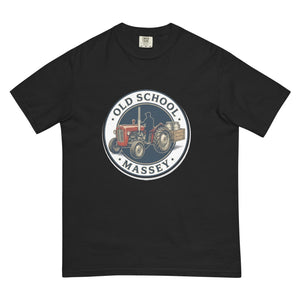 The Tractor Mugs Store Black / S Massey Ferguson 35X OLD SCHOOL MASSEY Engraving | Unisex Premium T-shirt Quality Farmers Merch