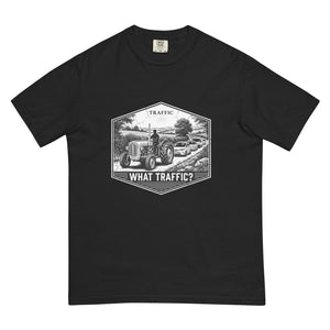 The Tractor Mugs Store Black / S Massey Ferguson 35X TRAFFIC WHAT TRAFFIC? Moose | Unisex Premium T-shirt Quality Farmers Merch