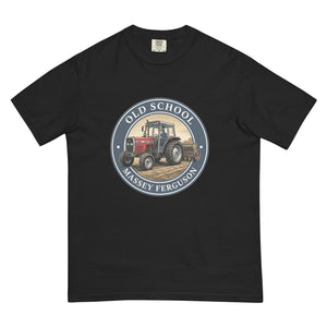 The Tractor Mugs Store Black / S Massey Ferguson 390T OLD SCHOOL MASSEY FERGUSON Engraving | Unisex Premium T-shirt Quality Farmers Merch