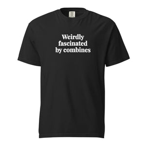 The Tractor Mugs Store Black / S Weirdly Fascinated by Combines | Unisex Premium T-shirt Quality Farmers Merch