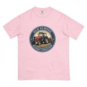 The Tractor Mugs Store Blossom / S Massey Ferguson 390T OLD SCHOOL MASSEY FERGUSON Engraving | Unisex Premium T-shirt Quality Farmers Merch