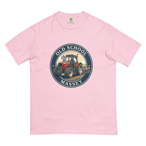 The Tractor Mugs Store Blossom / S Massey Ferguson 6480 OLD SCHOOL MASSEY Engraving | Unisex Premium T-shirt Quality Farmers Merch