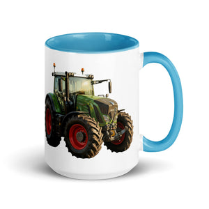 The Tractor Mugs Store Blue / 15 oz Fendt 930 Vario S4 Oil Painting | Mug with Color Inside Quality Farmers Merch