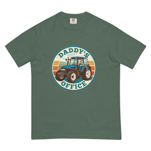 The Tractor Mugs Store Blue Spruce New Holland TM 135 DADDY'S OFFICE Retro | Unisex Premium T-shirt Quality Farmers Merch