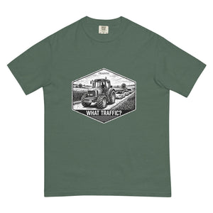 The Tractor Mugs Store Blue Spruce / S John Deere 6930 TRAFFIC WHAT TRAFFIC? Moose | Unisex Premium T-shirt Quality Farmers Merch