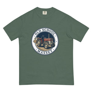 The Tractor Mugs Store Blue Spruce / S Massey Ferguson 135 OLD SCHOOL MASSEY Engraving | Unisex Premium T-shirt Quality Farmers Merch