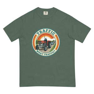 The Tractor Mugs Store Blue Spruce / S Massey Ferguson 135 TRAFFIC WHAT TRAFFIC? Retro | Unisex Premium T-shirt Quality Farmers Merch
