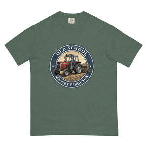 The Tractor Mugs Store Blue Spruce / S Massey Ferguson 390T OLD SCHOOL MASSEY FERGUSON Engraving | Unisex Premium T-shirt Quality Farmers Merch