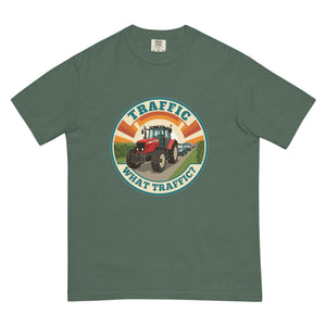 The Tractor Mugs Store Blue Spruce / S Massey Ferguson 6480 TRAFFIC WHAT TRAFFIC? Retro | Unisex Premium T-shirt Quality Farmers Merch