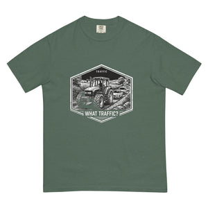 The Tractor Mugs Store Blue Spruce / S New Holland TM 135 TRAFFIC WHAT TRAFFIC? Moose | Unisex Premium T-shirt Quality Farmers Merch