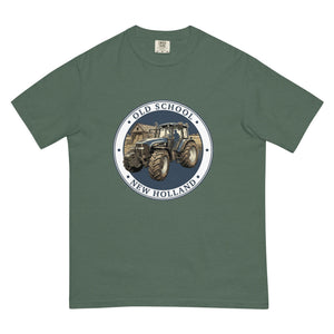 The Tractor Mugs Store Blue Spruce / S New Holland TM 155 OLD SCHOOL NEW HOLLAND Engraving | Unisex Premium T-shirt Quality Farmers Merch