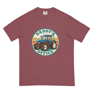 The Tractor Mugs Store Brick New Holland TM 135 DADDY'S OFFICE Retro | Unisex Premium T-shirt Quality Farmers Merch