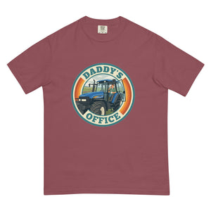 The Tractor Mugs Store Brick New Holland TM 155 DADDY'S OFFICE Retro | Unisex Premium T-shirt Quality Farmers Merch