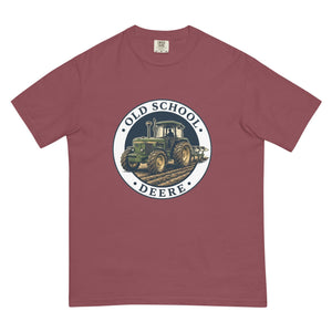 The Tractor Mugs Store Brick / S John Deere 3350 OLD SCHOOL DEERE Engraving | Unisex Premium T-shirt Quality Farmers Merch