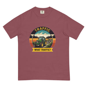 The Tractor Mugs Store Brick / S John Deere 6930 TRAFFIC WHAT TRAFFIC? Outdoor | Unisex Premium T-shirt Quality Farmers Merch