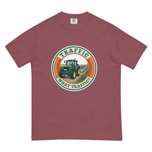 The Tractor Mugs Store Brick / S John Deere 6930 TRAFFIC WHAT TRAFFIC? Retro | Unisex Premium T-shirt Quality Farmers Merch