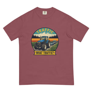 The Tractor Mugs Store Brick / S New Holland TM 135 TRAFFIC WHAT TRAFFIC? Outdoor | Unisex Premium T-shirt Quality Farmers Merch