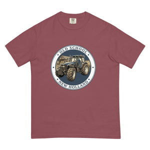 The Tractor Mugs Store Brick / S New Holland TM 155 OLD SCHOOL NEW HOLLAND Engraving | Unisex Premium T-shirt Quality Farmers Merch
