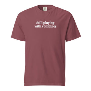 The Tractor Mugs Store Brick / S Still Playing With Combines | Unisex Premium T-shirt Quality Farmers Merch