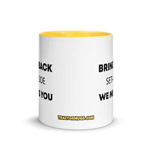 The Tractor Mugs Store Bring Back Set A SIDE | Mug with Color Inside Quality Farmers Merch