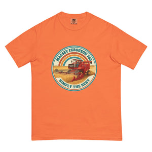 The Tractor Mugs Store Burnt Orange Massey Ferguson 760 Massey Ferguson 760 SIMPLY THE BEST Retro | Unisex Premium T-shirt Quality Farmers Merch