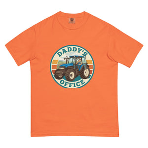 The Tractor Mugs Store Burnt Orange New Holland TM 135 DADDY'S OFFICE Retro | Unisex Premium T-shirt Quality Farmers Merch