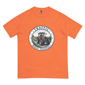The Tractor Mugs Store Burnt Orange / S Massey Ferguson 3075 TRAFFIC WHAT TRAFFIC? Engraving | Unisex Premium T-shirt Quality Farmers Merch