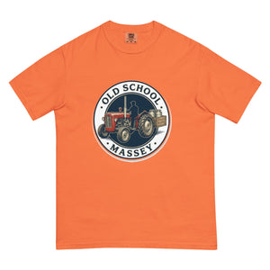 The Tractor Mugs Store Burnt Orange / S Massey Ferguson 35X OLD SCHOOL MASSEY Engraving | Unisex Premium T-shirt Quality Farmers Merch