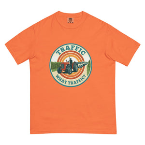 The Tractor Mugs Store Burnt Orange / S Massey Ferguson 35X TRAFFIC WHAT TRAFFIC? Retro | Unisex Premium T-shirt Quality Farmers Merch