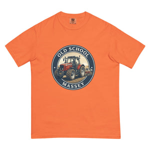 The Tractor Mugs Store Burnt Orange / S Massey Ferguson 6480 OLD SCHOOL MASSEY Engraving | Unisex Premium T-shirt Quality Farmers Merch