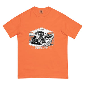 The Tractor Mugs Store Burnt Orange / S Massey Ferguson 6480 TRAFFIC WHAT TRAFFIC? Moose | Unisex Premium T-shirt Quality Farmers Merch